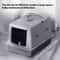 Fully Enclosed FlipTop Cat Litter Box HighSided SplashProof LitterTracking Preventive Design 1