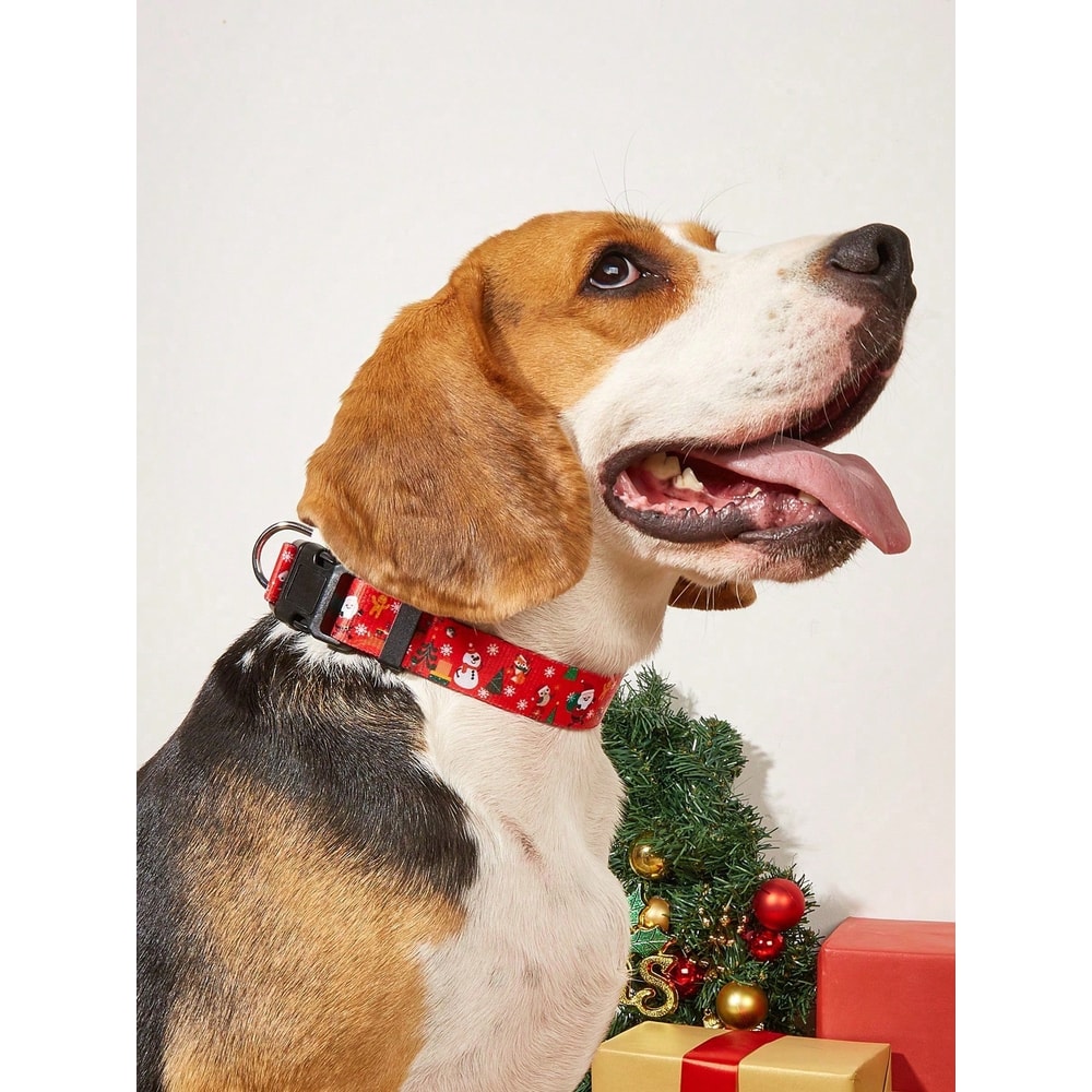 Christmas Pet Leash With Harness And Walking Rope For Dogs Adjustable Chest Strap And Comfortable P 0