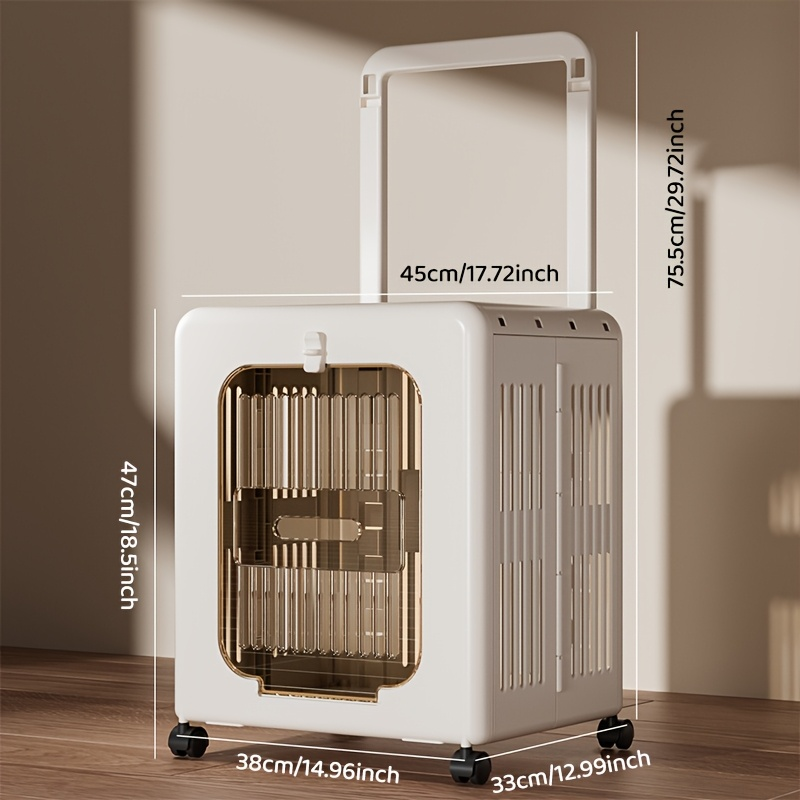 Portable Folding Pet Carrier For Cats And Small Dogs Breathable Pet Stroller For Travel 7