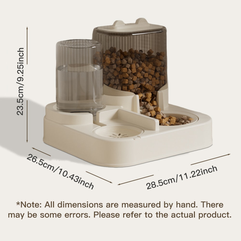 Automatic Pet Feeder And Water Dispenser Combo For Dogs Cats Large Capacity Pet Bowl For Effortles 5