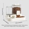 Automatic Pet Feeder And Water Dispenser Combo For Dogs Cats Large Capacity Pet Bowl For Effortles 4