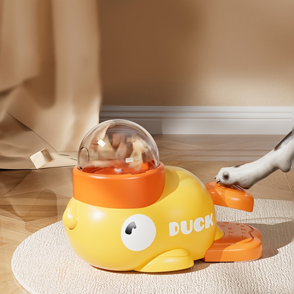 Little Yellow Duck FreezeDried Snack Launcher Dog Slow Feeder Toy Interactive Pet Feeding Toy 2