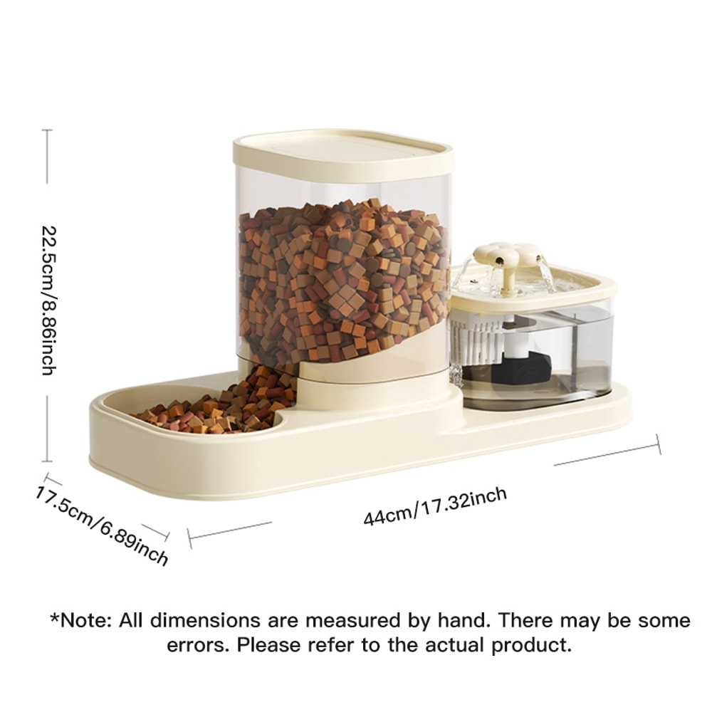Automatic Cat Water Dispenser With Circulating Flow Drinking And Feeding Solution 4