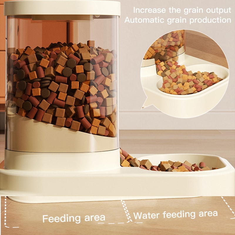 Automatic Cat Water Dispenser With Circulating Flow Drinking And Feeding Solution 2