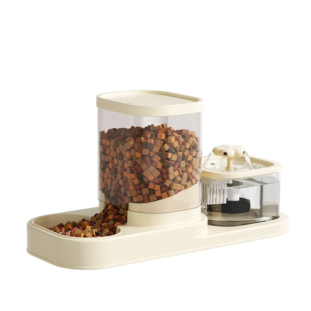 Automatic Cat Water Dispenser With Circulating Flow Drinking And Feeding Solution 5