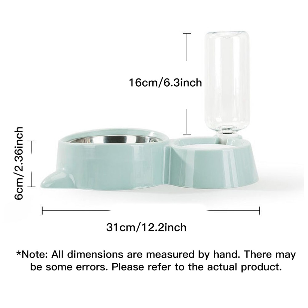 AntiSpill Automatic Feeding Drinking Bowl Set For Dogs And Cats 4