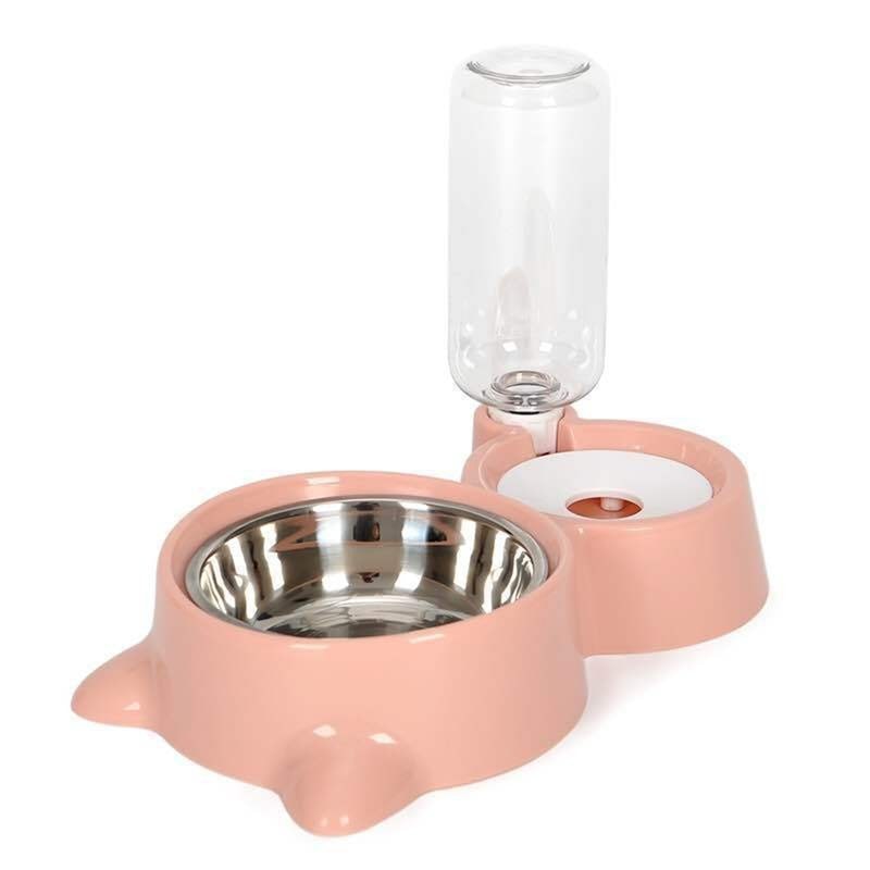 AntiSpill Automatic Feeding Drinking Bowl Set For Dogs And Cats 6