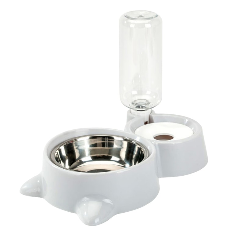 AntiSpill Automatic Feeding Drinking Bowl Set For Dogs And Cats 7