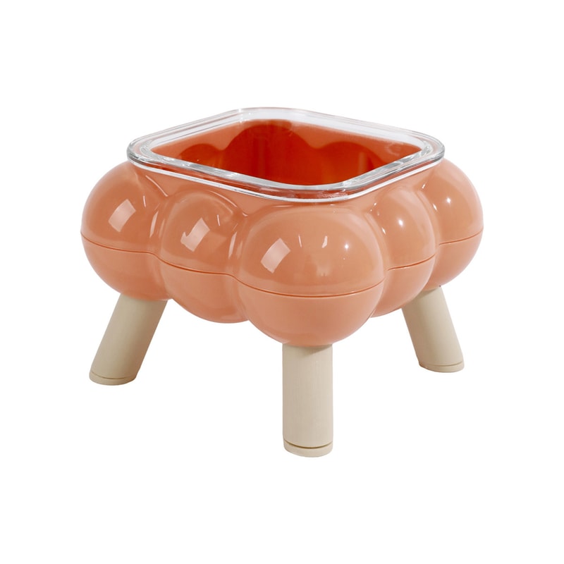 Elevated Cat Feeding Bowl Glass HighLegged Easy To Clean 6