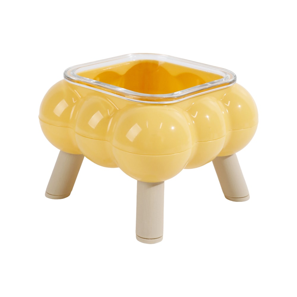 Elevated Cat Feeding Bowl Glass HighLegged Easy To Clean 8