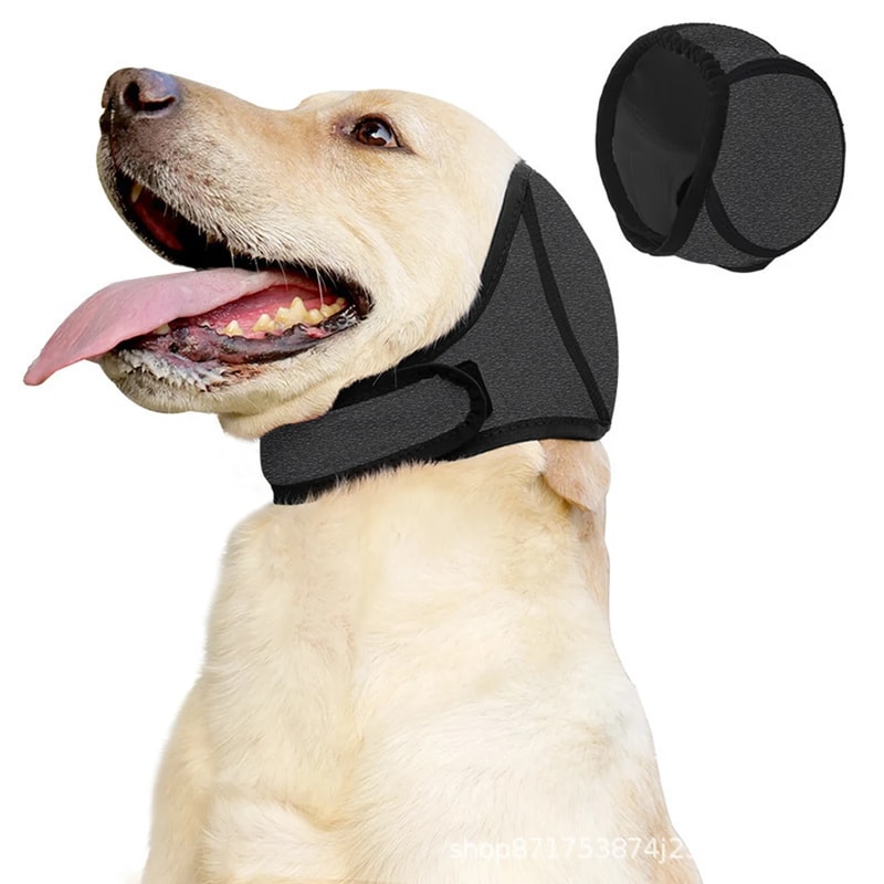 Dog Noise Reduction Ear Muffs Waterproof Sound Insulation Headgear For Emotional Soothing 4
