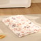 Winter Soft Coral Fleece Blanket with Cute Dog Paw Print Cozy Pet Mat for Warmth and Comfort