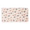 Winter Soft Coral Fleece Blanket with Cute Dog Paw Print Cozy Pet Mat for Warmth and Comfort
