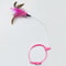 Collar Cat Teaser Toy Self-Entertainment Neck Collar with Feather & Bell for Cats