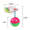 Interactive Plush Mouse Tumbler Ball for Cats Fun Sound Toy, Pet Educational Activity