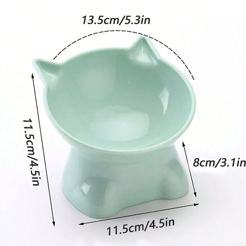 Nordic Style AntiTip Pet Bowl For Cats Cervical Vertebra Protection Plastic Inclined Mouth Design 5