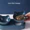 Triple Cat Bowls Pet Feeder Double Bowls With Automatic Drinking Bottle Tilted And Rotatable Design 3
