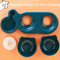 Triple Cat Bowls Pet Feeder Double Bowls With Automatic Drinking Bottle Tilted And Rotatable Design 6