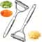 Stainless Steel Vegetable Peeler with Non-Slip Handle Heavy Duty Kitchen Utensil for Effortless Peeling