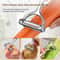Stainless Steel Vegetable Peeler with Non-Slip Handle Heavy Duty Kitchen Utensil for Effortless Peeling