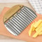 Stainless Steel Potato Fry Cutter Wave Knife, Serrated Blade Slicer, for Chips & Carrot Cutting