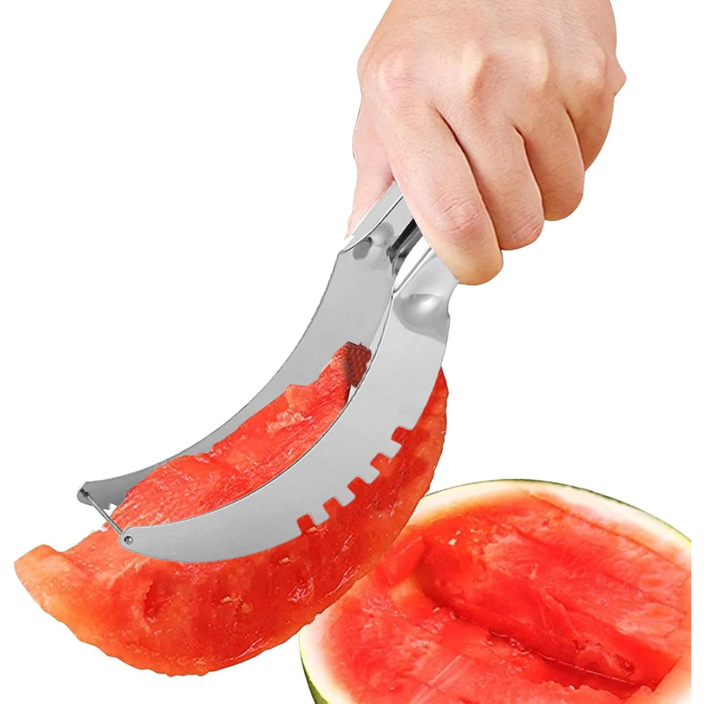 Stainless Steel Watermelon Slicer Fruit Cutter Perfect For Pitaya Papaya And Soft Fruits 0
