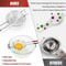 Stainless Steel Egg Separator Efficient Yolk and White Divider for Baking & Cooking