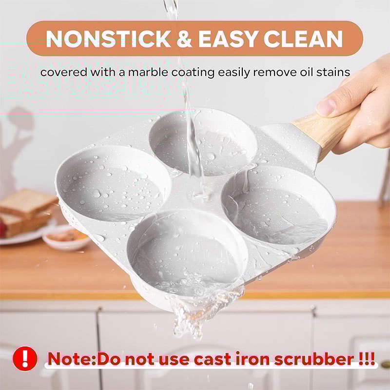 Nonstick Granite Egg Omelette Pan Healthy Egg Cooker For Gas Induction Stove 3