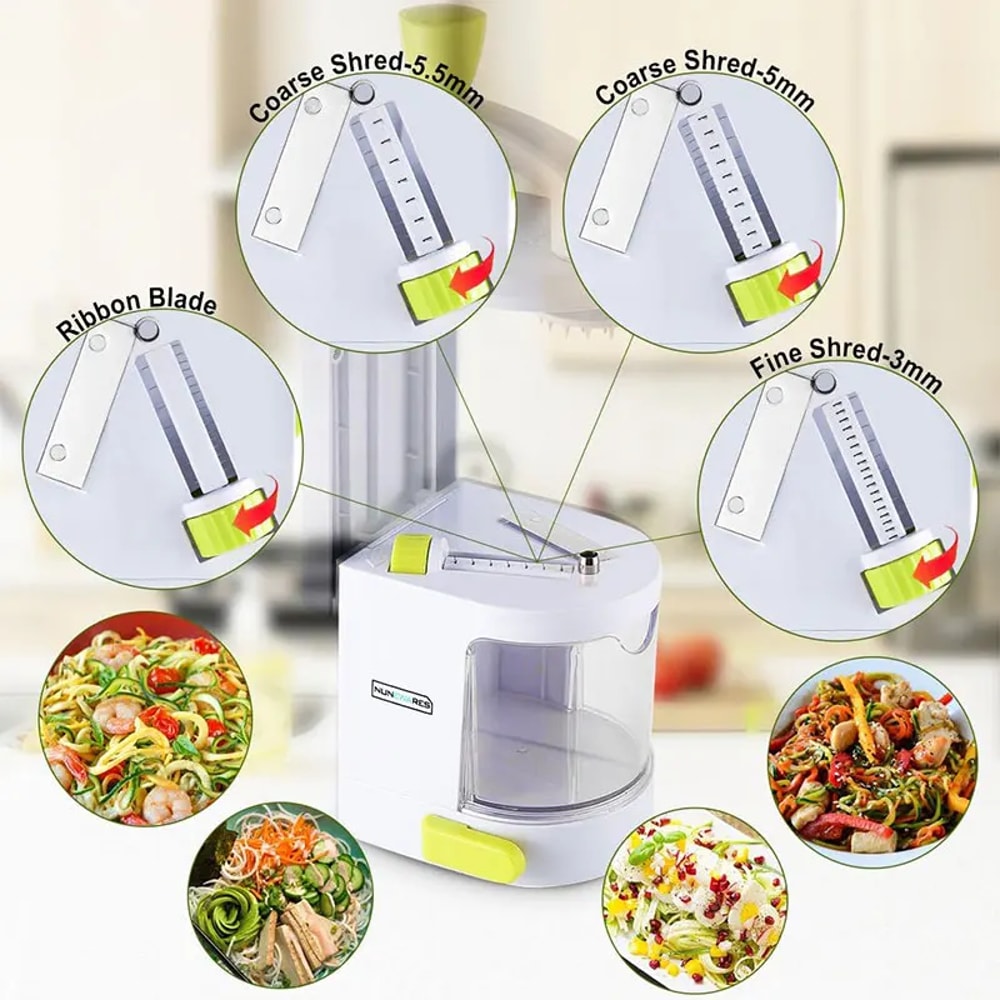 Vegetable Spiralizer With Suction Cup Zucchini Noodle Maker Veggie Cutter 4