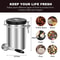 Stainless Steel Coffee Canister for Ground Coffee with Scoop Airtight Storage for Beans, Sugar, Tea, and More
