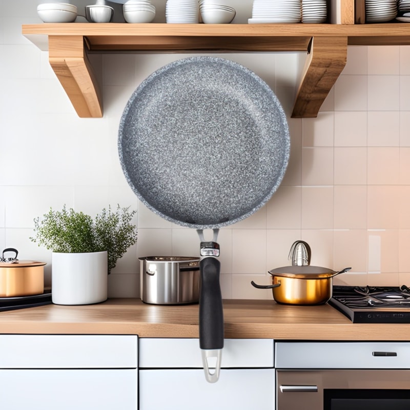 Non-Stick Frying Pan for Cooking Omelette, Steak, Pancakes Compatible with Induction & Gas Stoves