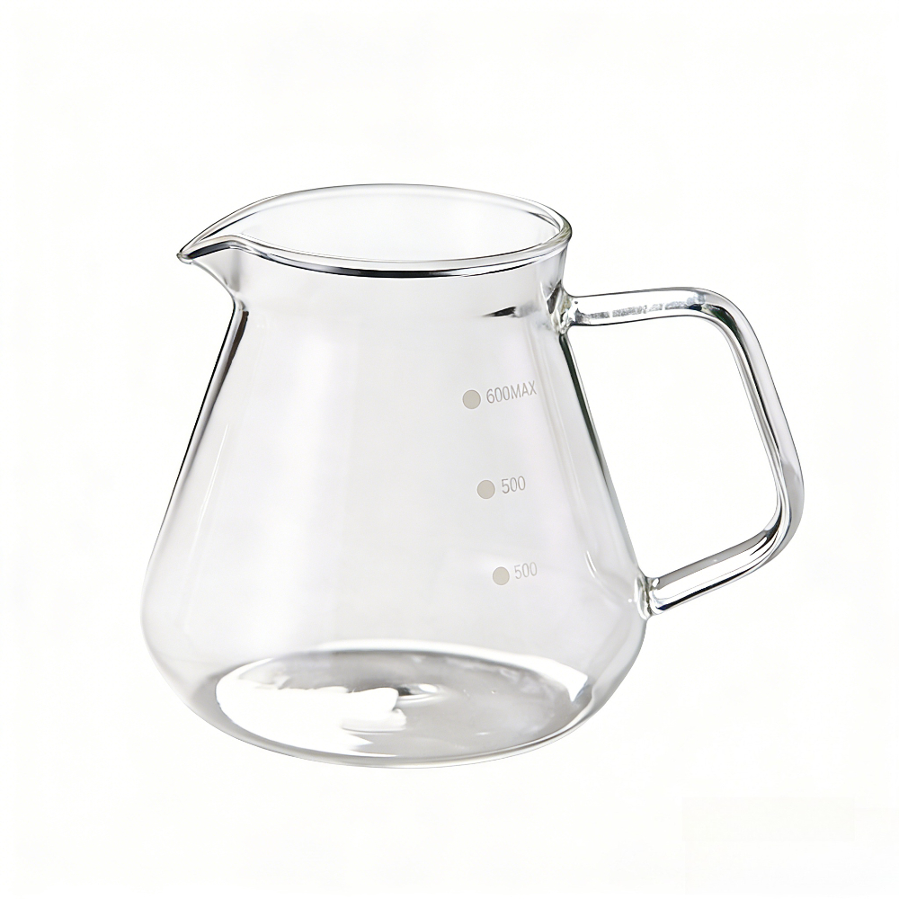 Premium Glass Coffee Pot for Pour-Over Brewing, High Temperature Resistant Teapot for Home or Office Use