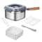 Stainless Steel Outdoor Fryer Pot with Basket, Lid & Oil Filter Screen Multi-functional Cooking Pot