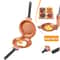 Non-stick Double Side Pancake Pan Ceramic Coating Flip Frying Pan for Eggs, Pancakes & Grilling