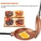 Non-stick Double Side Pancake Pan Ceramic Coating Flip Frying Pan for Eggs, Pancakes & Grilling