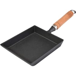 square cast iron non-stick frying pan for eggs & pancakes reusable & easy to clean