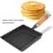 Square Cast Iron Non-Stick Frying Pan for Eggs & Pancakes Reusable & Easy to Clean