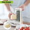 Stainless Steel Cheese Grater With Container Durable Vegetable Grater With Handle NonSlip Base And 1