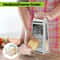 Stainless Steel Cheese Grater With Container Durable Vegetable Grater With Handle NonSlip Base And 3