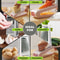 Stainless Steel Cheese Grater With Container Durable Vegetable Grater With Handle NonSlip Base And 4