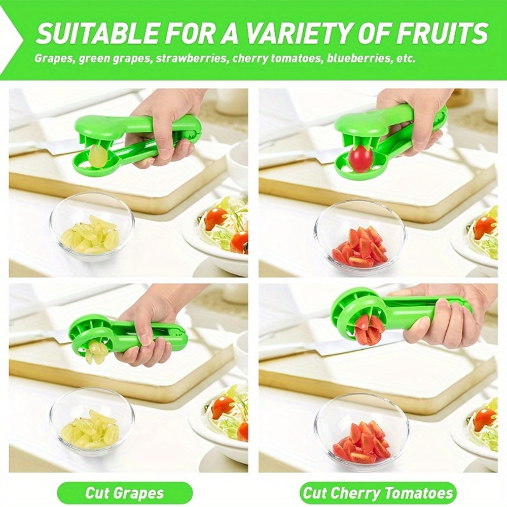SafeSlice Pro Manual Fruit Slicer And Grape Cutter For Kids And Easy Baby Food Prep 4