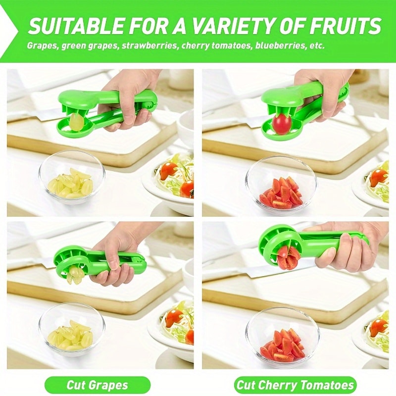 SafeSlice Pro Manual Fruit Slicer And Grape Cutter For Kids And Easy Baby Food Prep 4