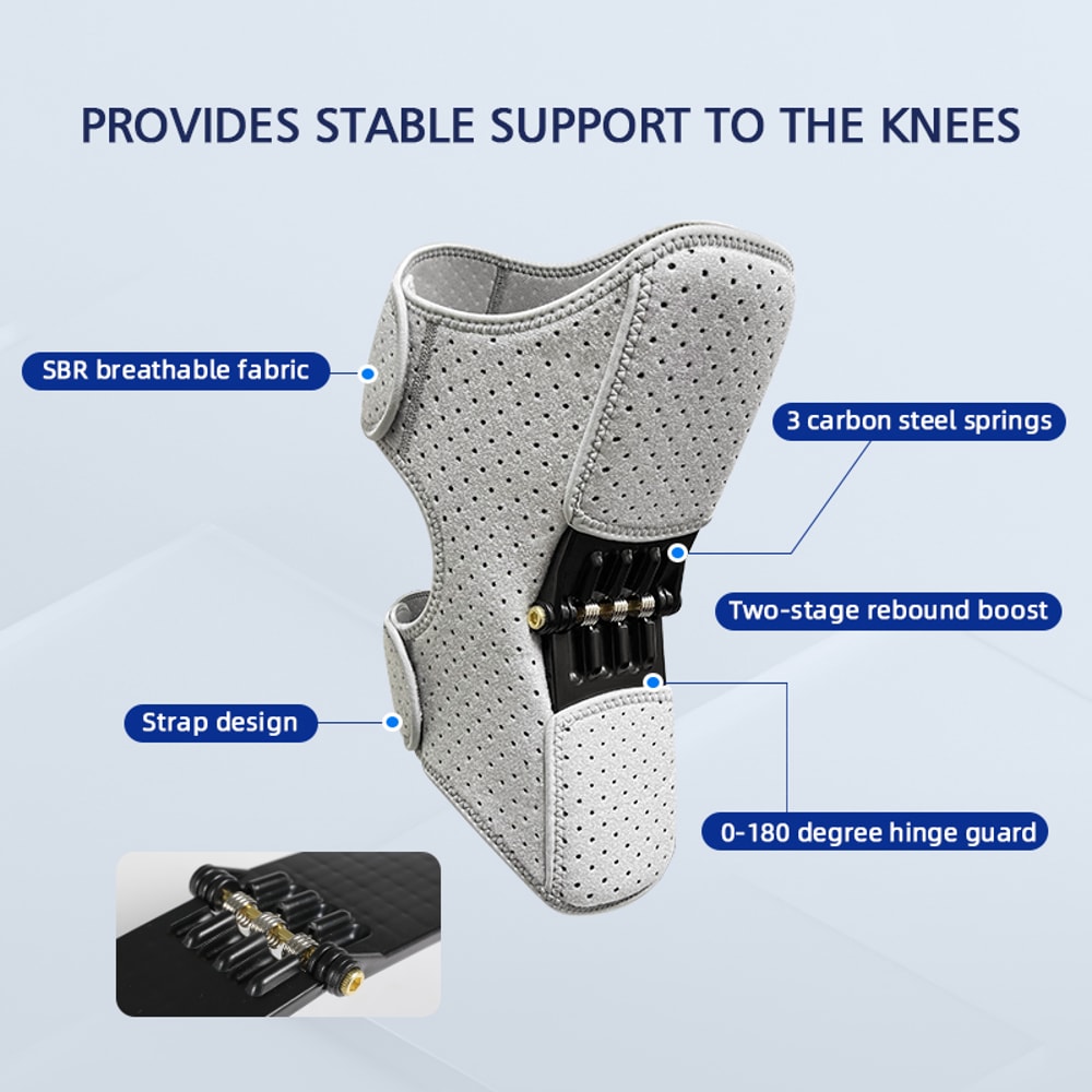 Adjustable Knee Brace with Triple Spring Booster for Men and Women