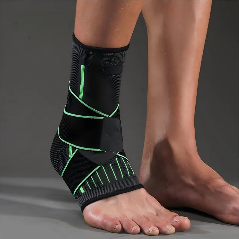 Adjustable Elastic Ankle Brace Compression Sleeve For Foot Support Pain Relief 3