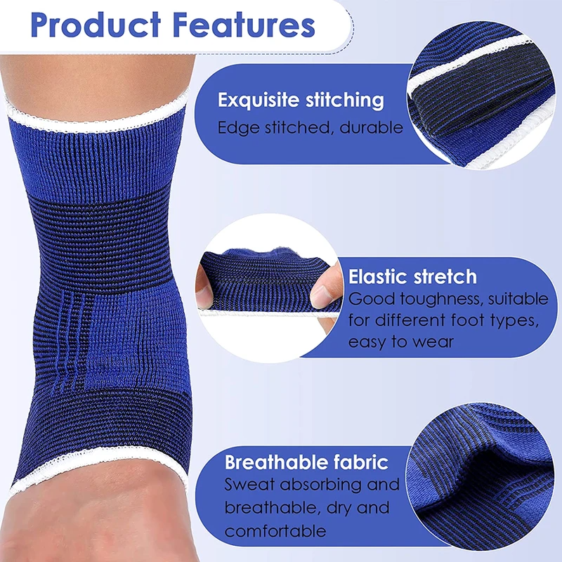 Multi-Sport Ankle Brace Compression Support for Basketball, Football, Gym & Running