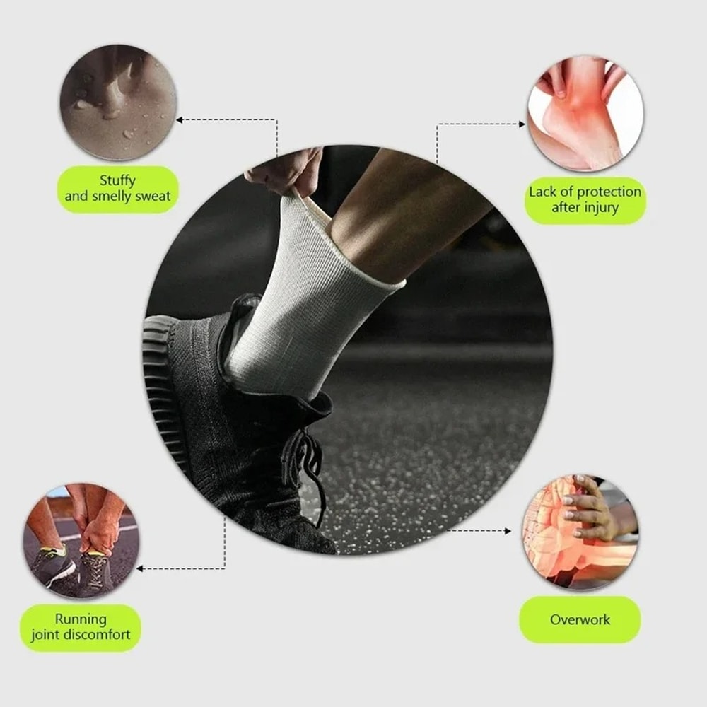 Multi-Sport Ankle Brace Compression Support for Basketball, Football, Gym & Running