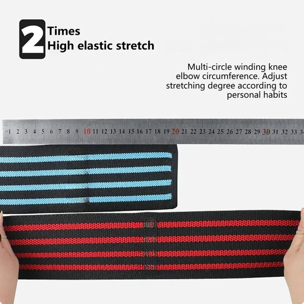 Premium Knee Compression Wraps for Weight Lifting and Squat Training