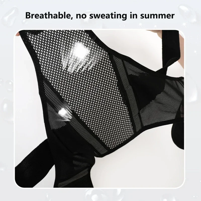 PostureRight Medical Grade Posture Corrector for Upper & Lower Back Scoliosis Support with Chest Strap