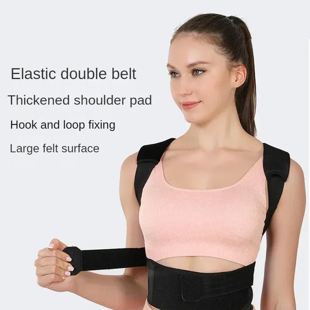 PostureRight Medical Grade Posture Corrector for Upper & Lower Back Scoliosis Support with Chest Strap