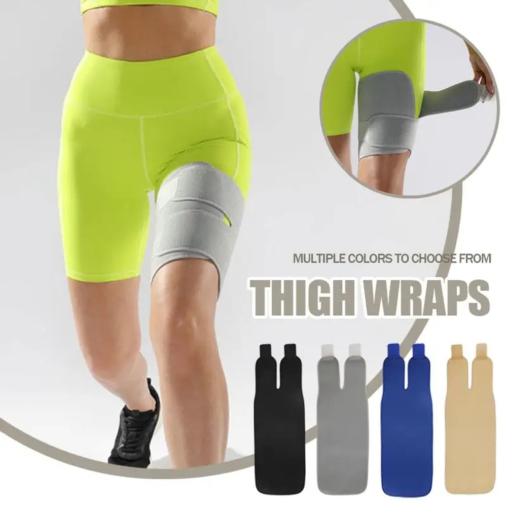 Adjustable Thigh Compression Sleeve for Sports & Fitness Support